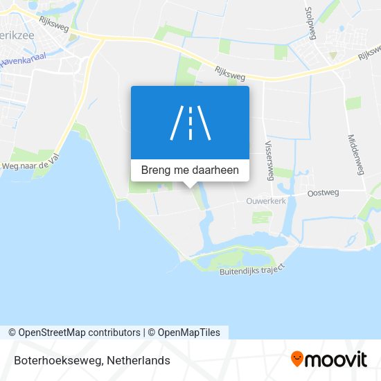 Boterhoekseweg kaart