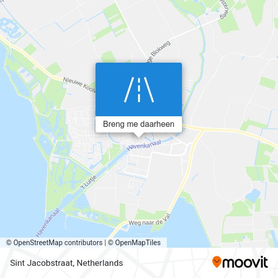 Sint Jacobstraat kaart