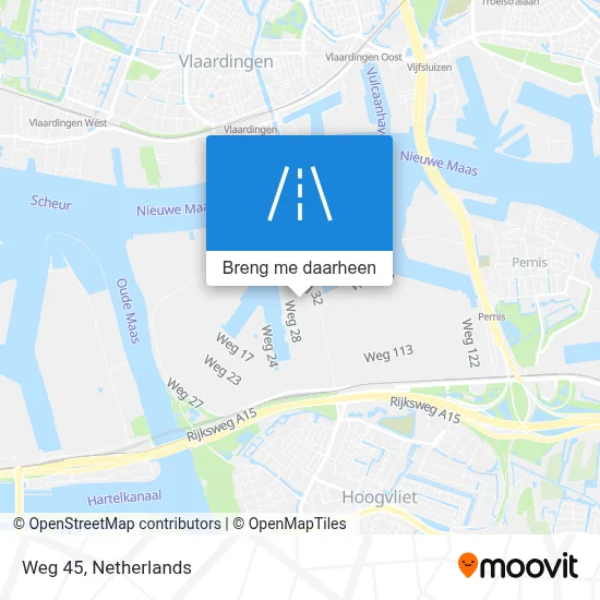 Weg 45 kaart