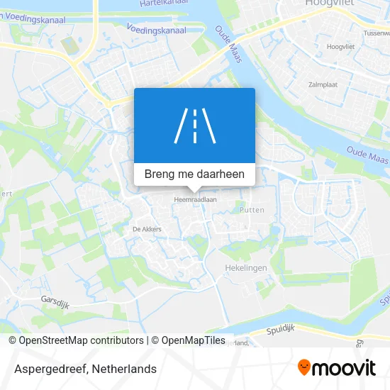 Aspergedreef kaart