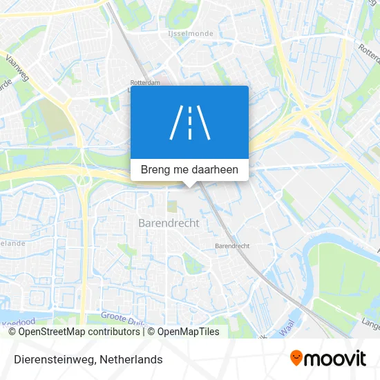 Dierensteinweg kaart