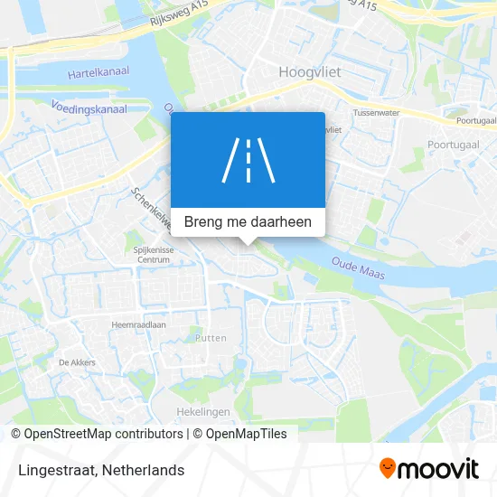 Lingestraat kaart
