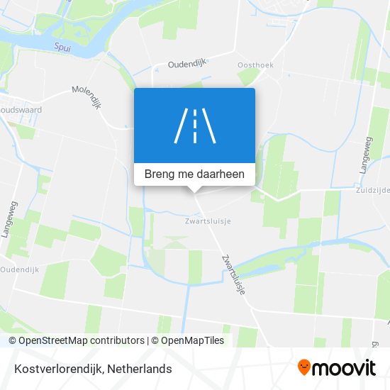 Kostverlorendijk kaart