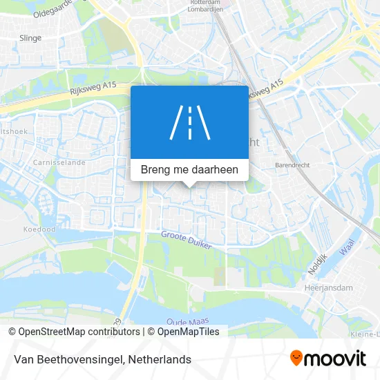 Van Beethovensingel kaart
