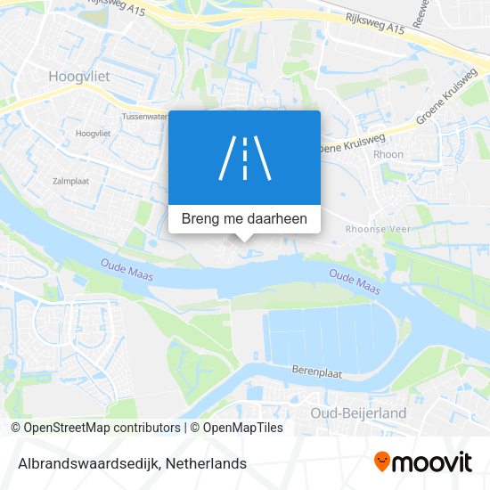 Albrandswaardsedijk kaart