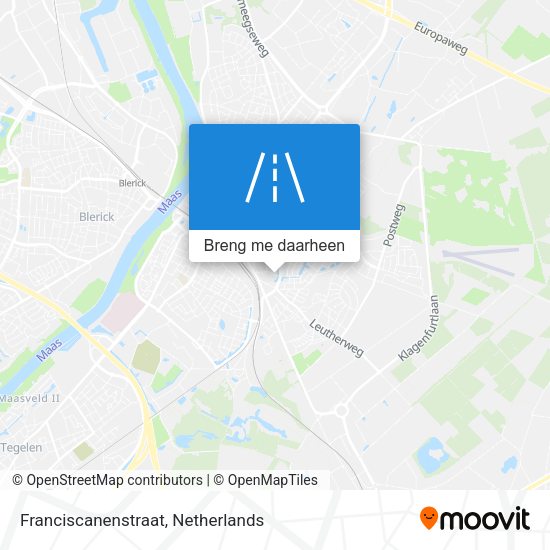 Franciscanenstraat kaart