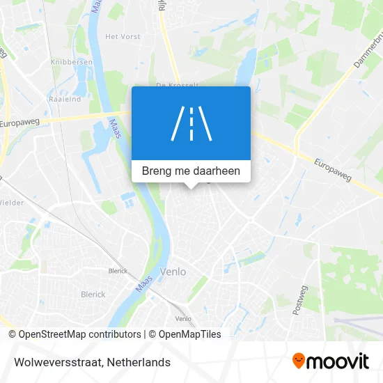 Wolweversstraat kaart