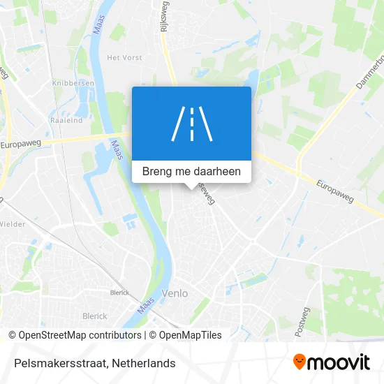 Pelsmakersstraat kaart