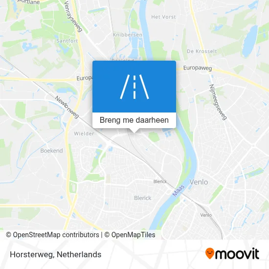 Horsterweg kaart