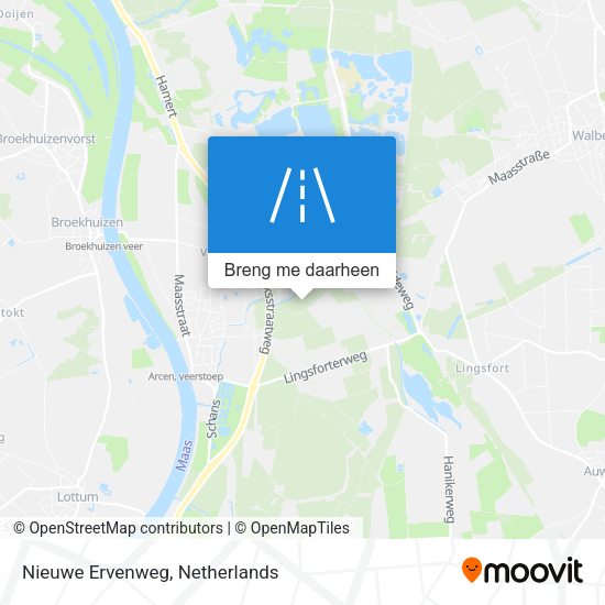 Nieuwe Ervenweg kaart