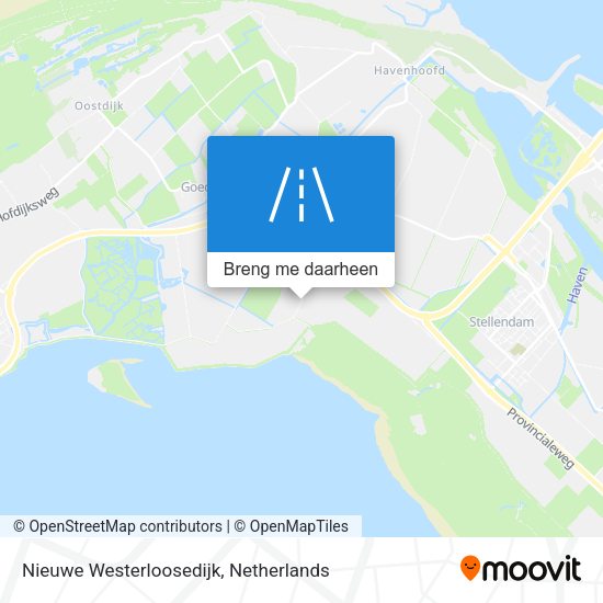 Nieuwe Westerloosedijk kaart