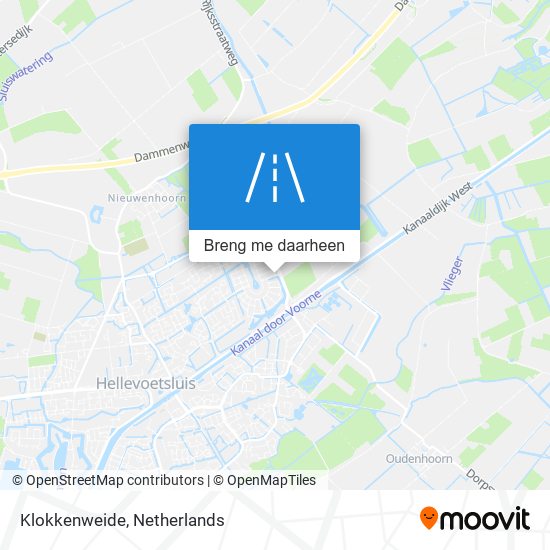 Klokkenweide kaart