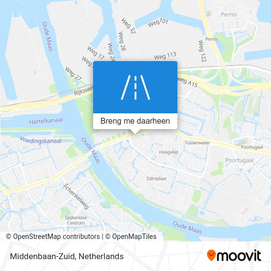 Middenbaan-Zuid kaart