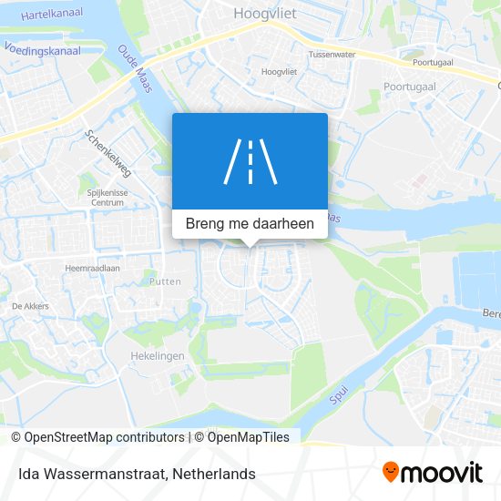 Ida Wassermanstraat kaart