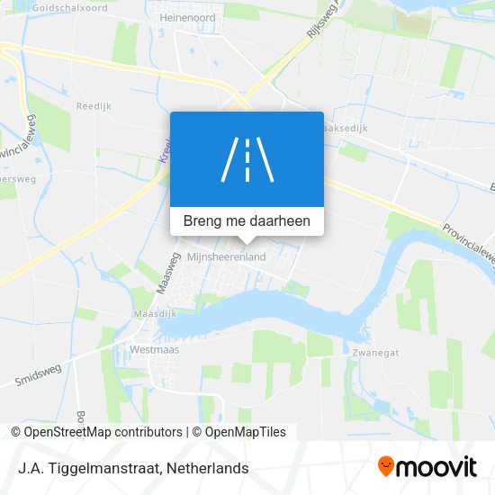 J.A. Tiggelmanstraat kaart