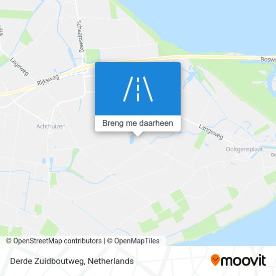 Derde Zuidboutweg kaart