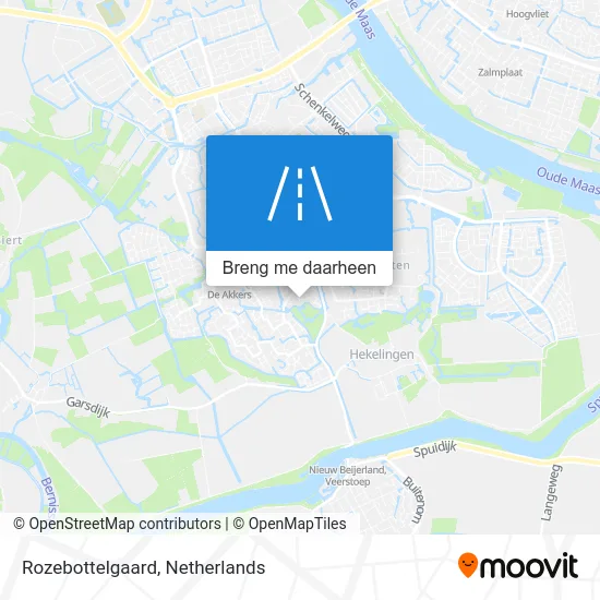 Rozebottelgaard kaart