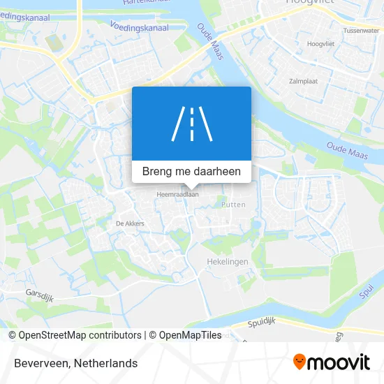 Beverveen kaart
