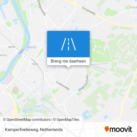 Kamperfoelieweg kaart