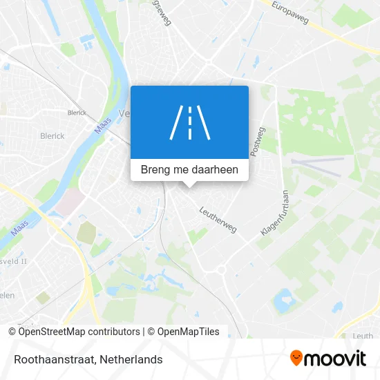 Roothaanstraat kaart