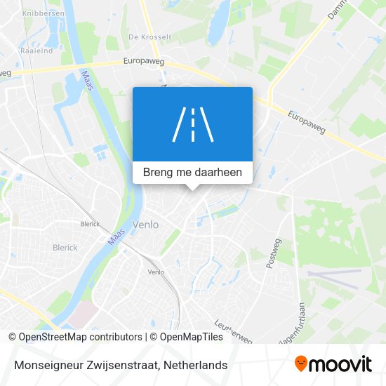 Monseigneur Zwijsenstraat kaart