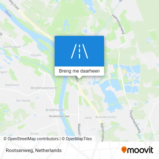 Rootsenweg kaart