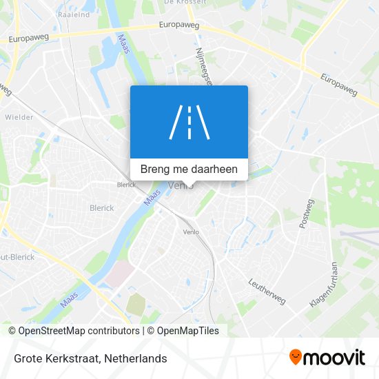 Grote Kerkstraat kaart