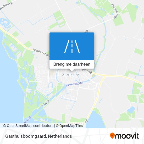 Gasthuisboomgaard kaart