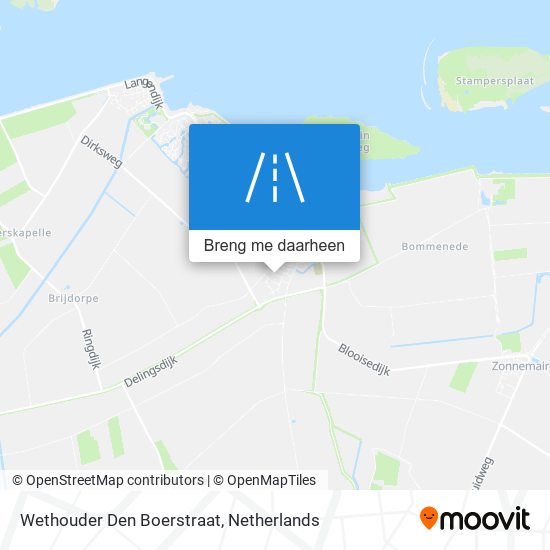 Wethouder Den Boerstraat kaart