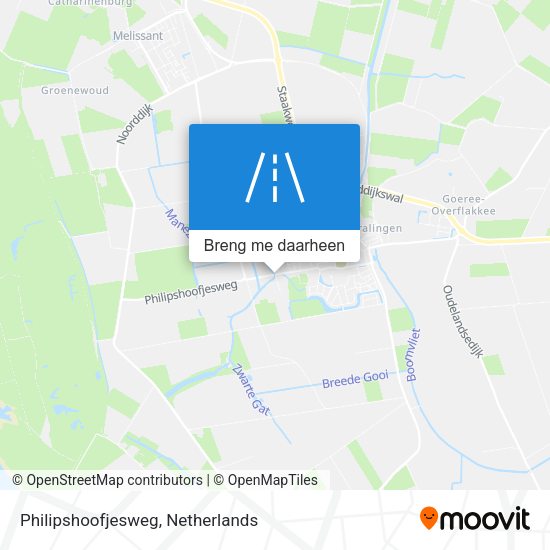 Philipshoofjesweg kaart
