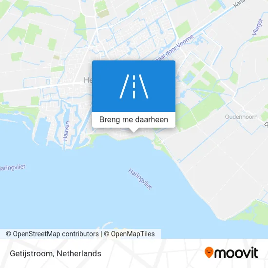 Getijstroom kaart