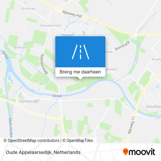 Oude Appelaarsedijk kaart