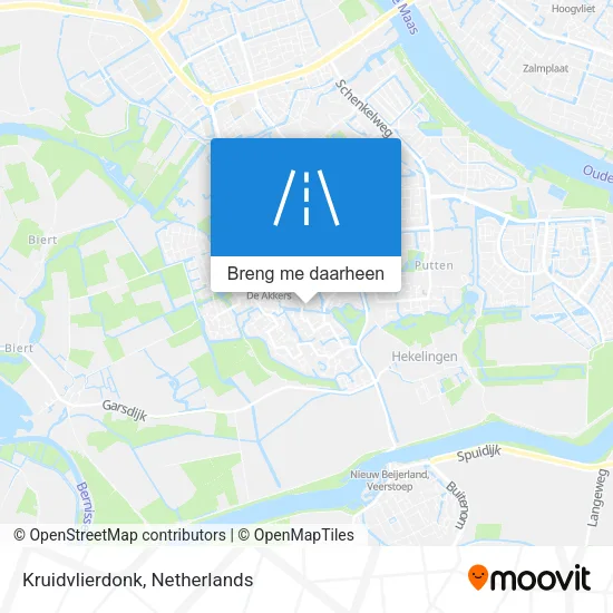 Kruidvlierdonk kaart