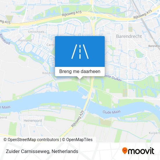 Zuider Carnisseweg kaart