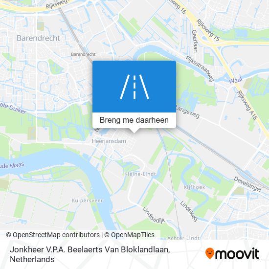 Jonkheer V.P.A. Beelaerts Van Bloklandlaan kaart