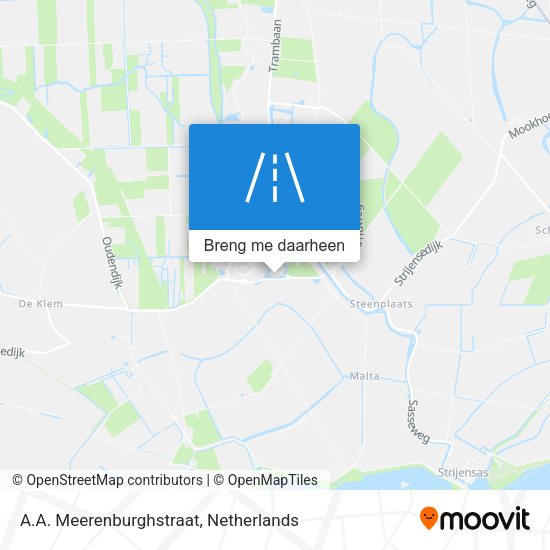 A.A. Meerenburghstraat kaart
