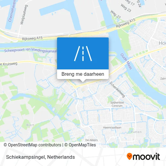 Schiekampsingel kaart