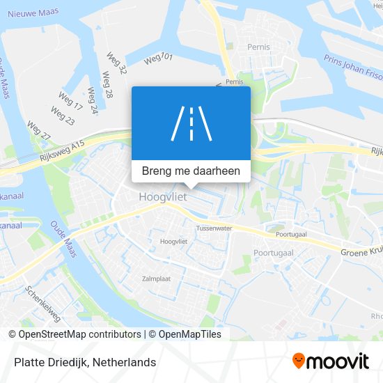 Platte Driedijk kaart