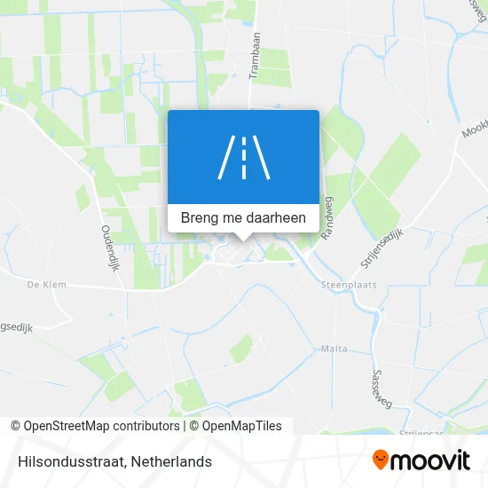 Hilsondusstraat kaart