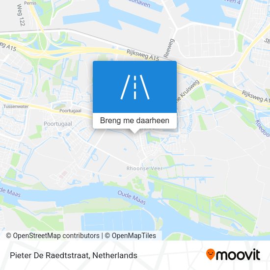 Pieter De Raedtstraat kaart