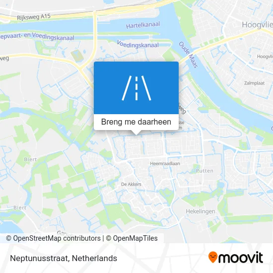 Neptunusstraat kaart