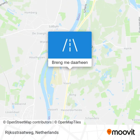 Rijksstraatweg kaart