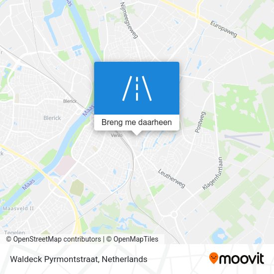 Waldeck Pyrmontstraat kaart