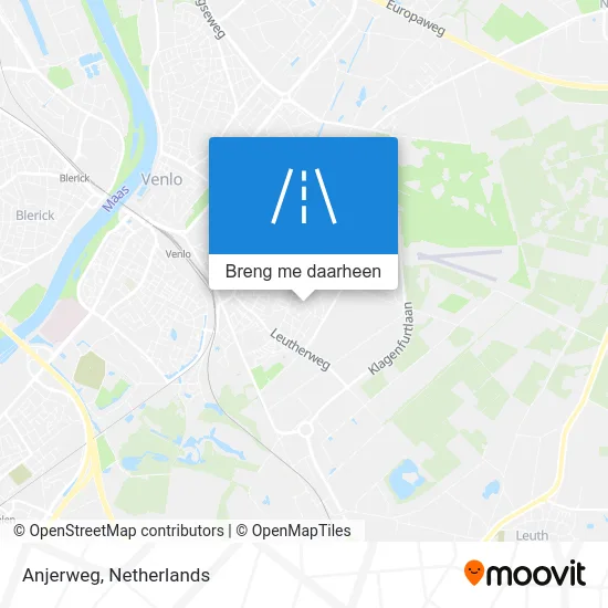 Anjerweg kaart