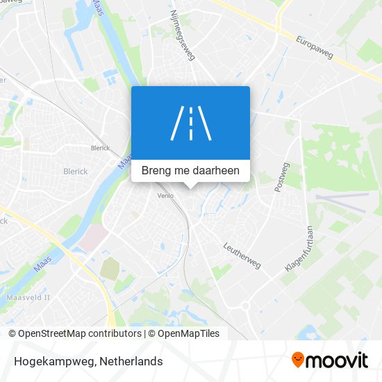 Hogekampweg kaart