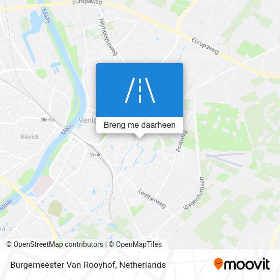 Burgemeester Van Rooyhof kaart