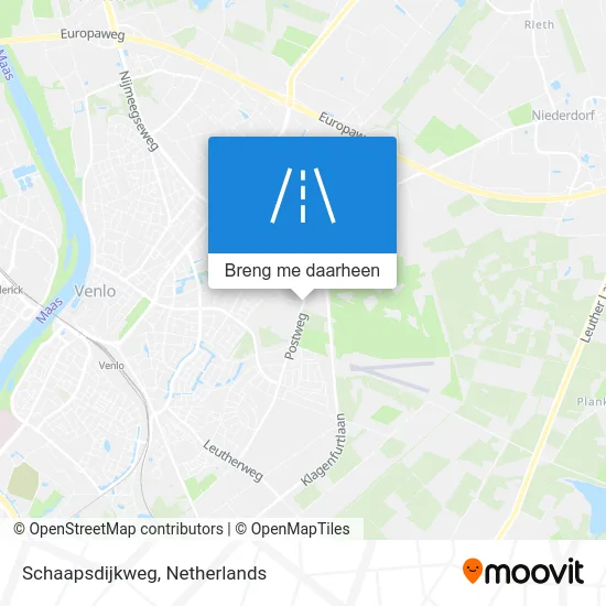 Schaapsdijkweg kaart