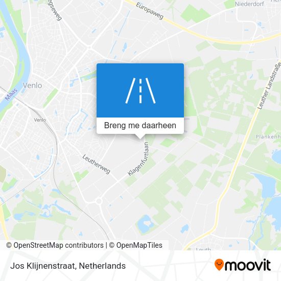 Jos Klijnenstraat kaart