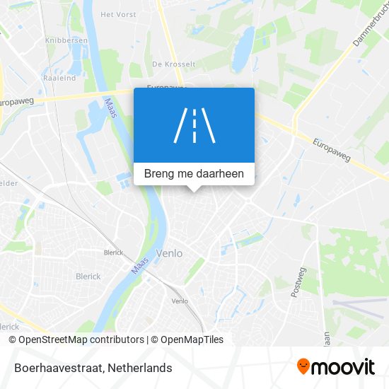 Boerhaavestraat kaart