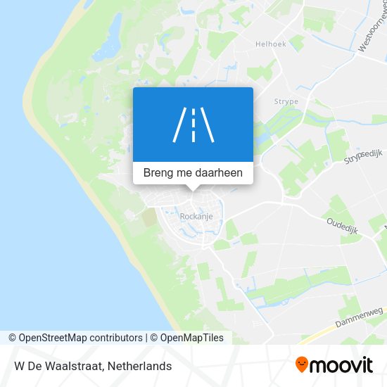 W De Waalstraat kaart